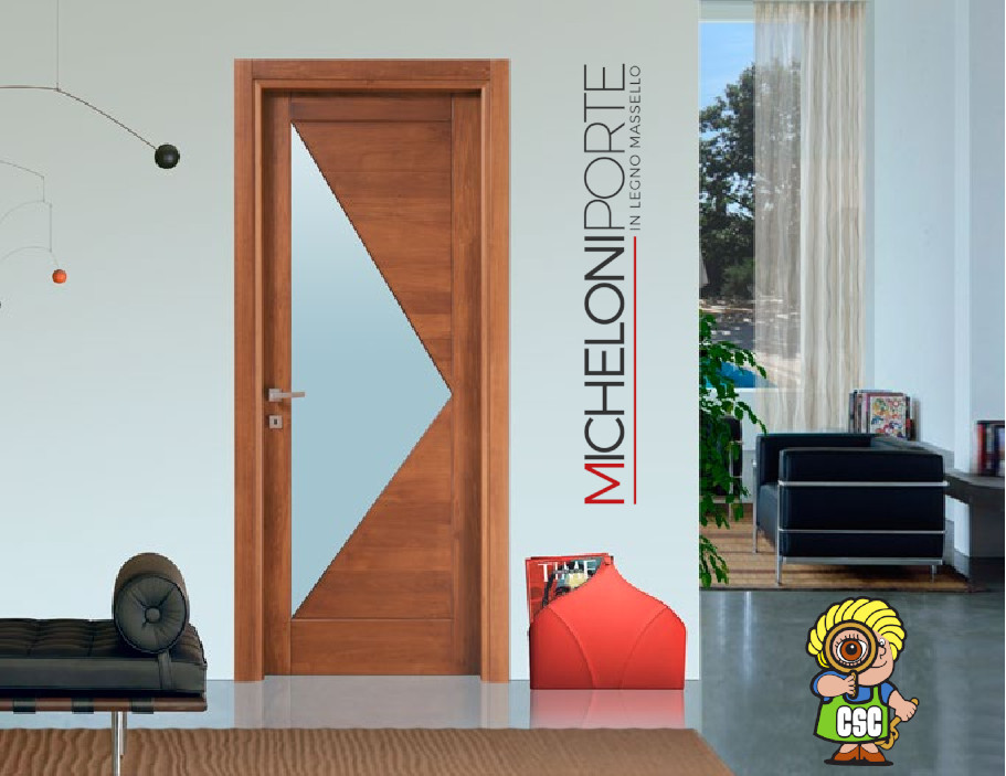 Porta in legno Micheloni Porte collezione Cubica