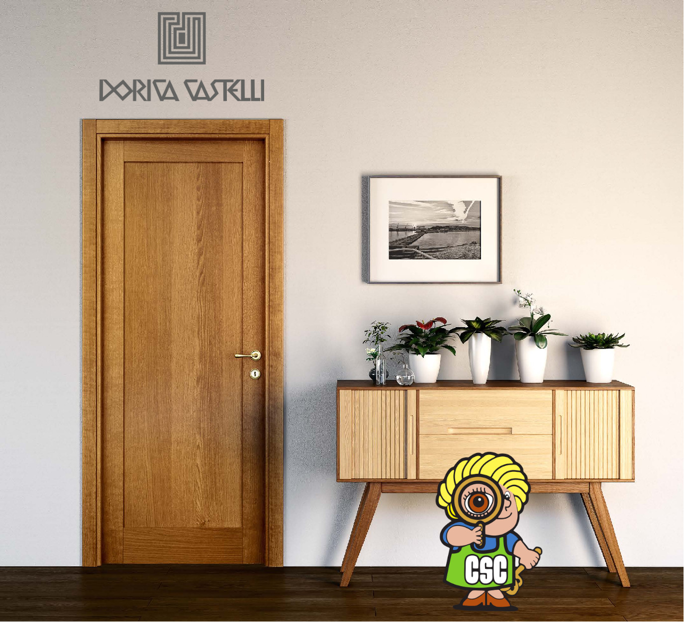 porta legno Dorica Castelli collezione Nobile modello M3 801