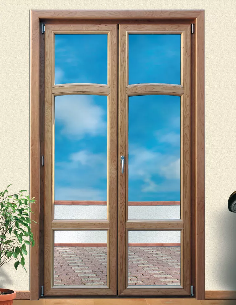 Porta finestra in legno e alluminio Solarium Solaribalta