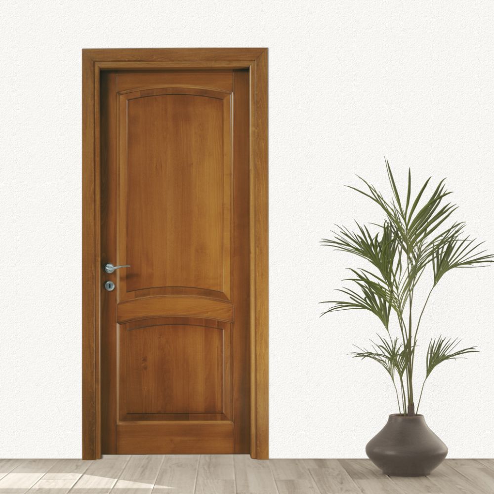 Porta in legno Micheloni Chiavari cieca bugnata tiglio medio