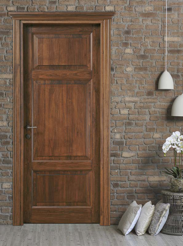 Porta in legno Micheloni Classica Certaldo effetto invecchiato