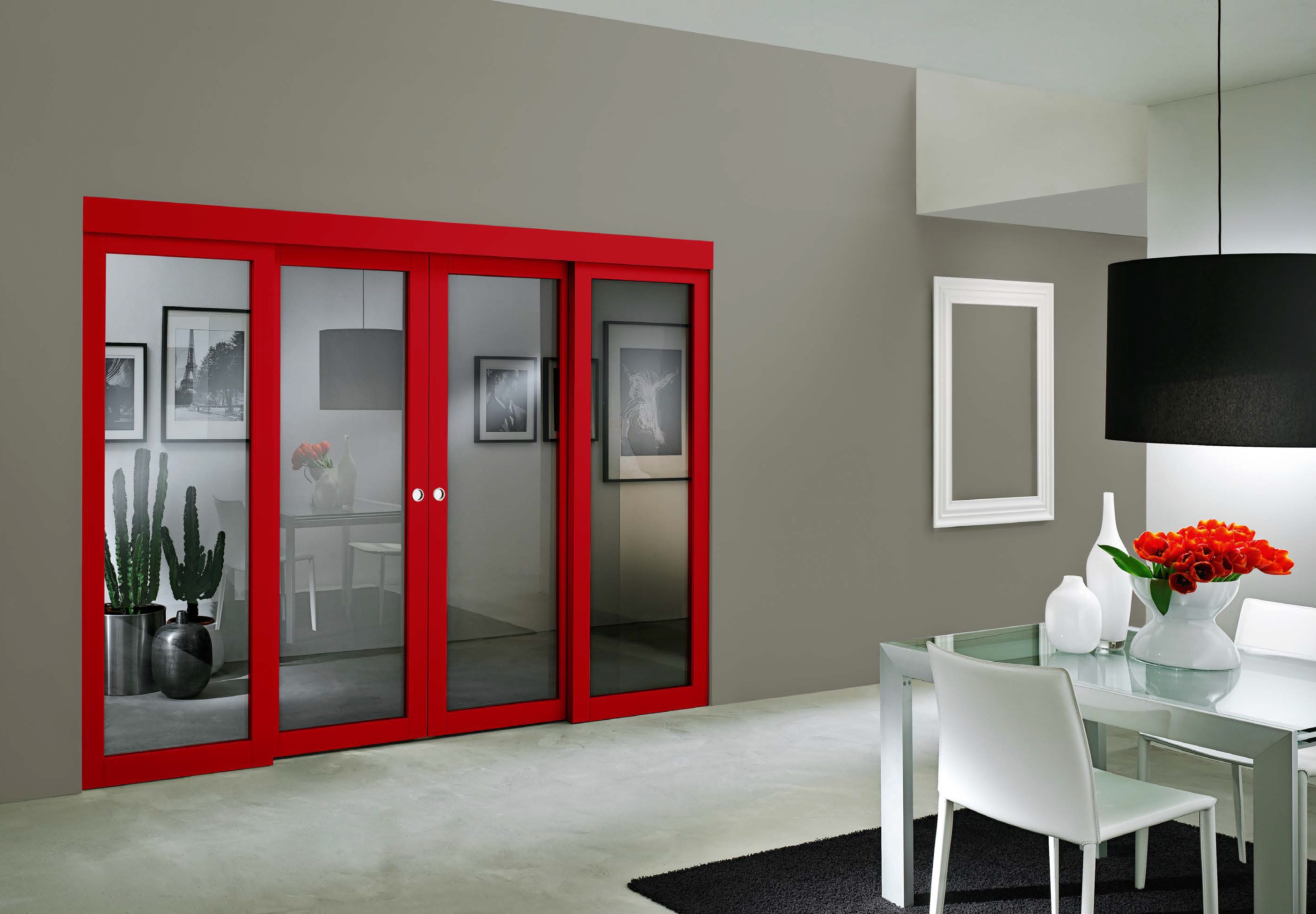Porta scorrevole Dorica Castelli Nobile Rosso