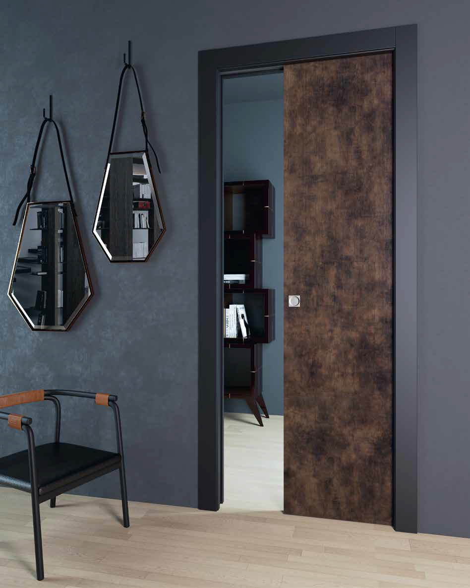 Porta scorrevole MPM 101 Bronzo Tessuto