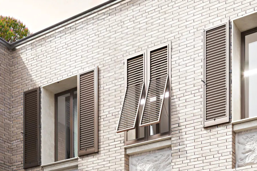 Persiane a muro in alluminio Tecnoplast Evo2