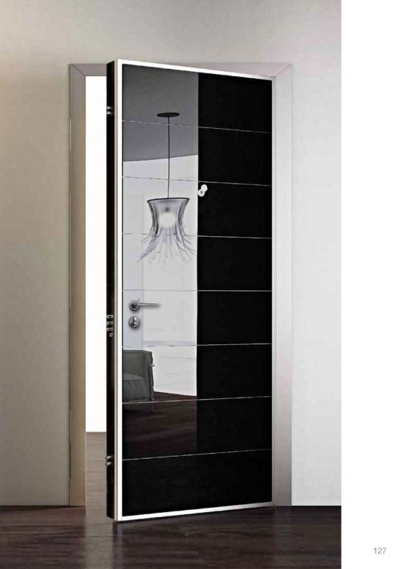 Porta blindata Faip con pannello in vetro